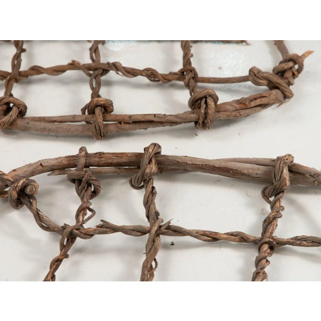 Greige Pair of Vintage Swedish Snow Shoes, Early 20th Century For Sale - Image 8 of 10