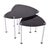 Chrome Plated & Glass Nesting Tables, 1980s, Set of 3 For Sale - Image 9 of 9