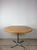 Mid Century Modern Round Dining Table With Butcher Block Top and Chrome Base For Sale - Image 14 of 15