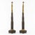 Mid 19th Century Pair of Antique Victorian Gothic Revival Gilt & Patinated Bronze Chimney Ornaments For Sale - Image 5 of 8