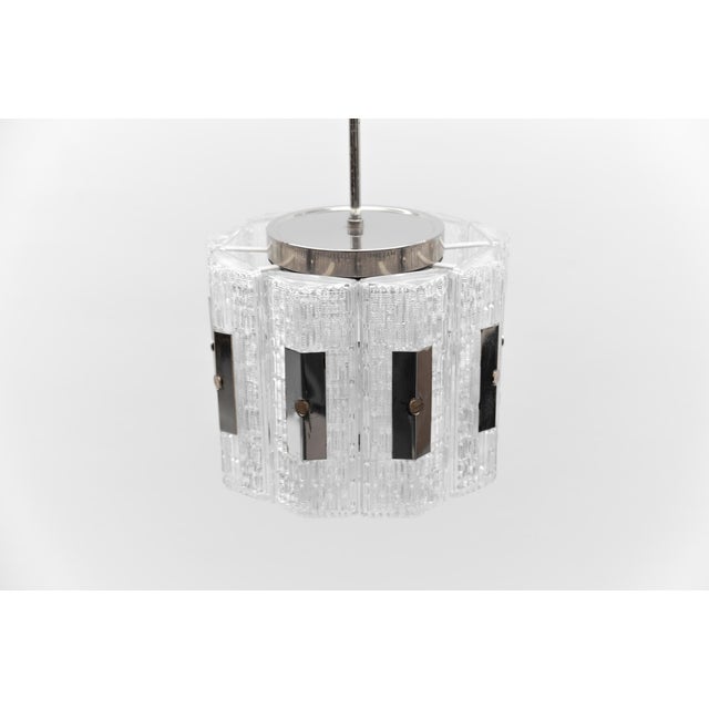 Crystal Glass Pendant Light from Kaiser Leuchten, Germany, 1960s For Sale - Image 6 of 13