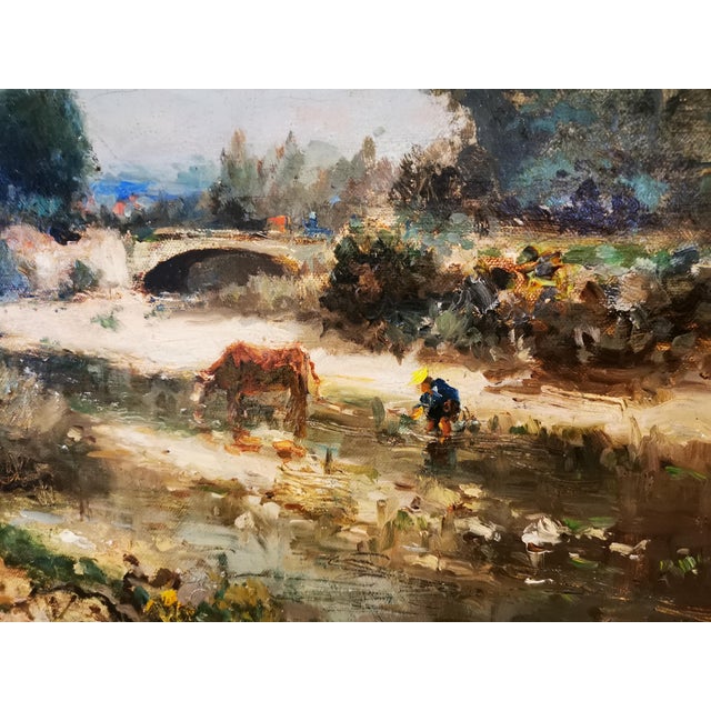 Adolphe Appian, Landscape in the Ain, 1800s, Oil on Canvas, Framed For Sale - Image 3 of 10