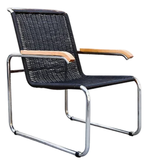 Vintage S35 Cantilevered Lounge Chair Attributed to Marcel Breuer