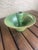Folk Art Vintage Owens Pottery Matte Green Chamberstick Candle Holder For Sale - Image 3 of 4