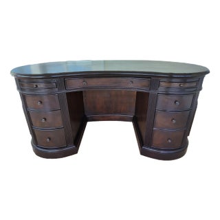 1990s Vintage Restored Large Kidney Shaped Desk For Sale