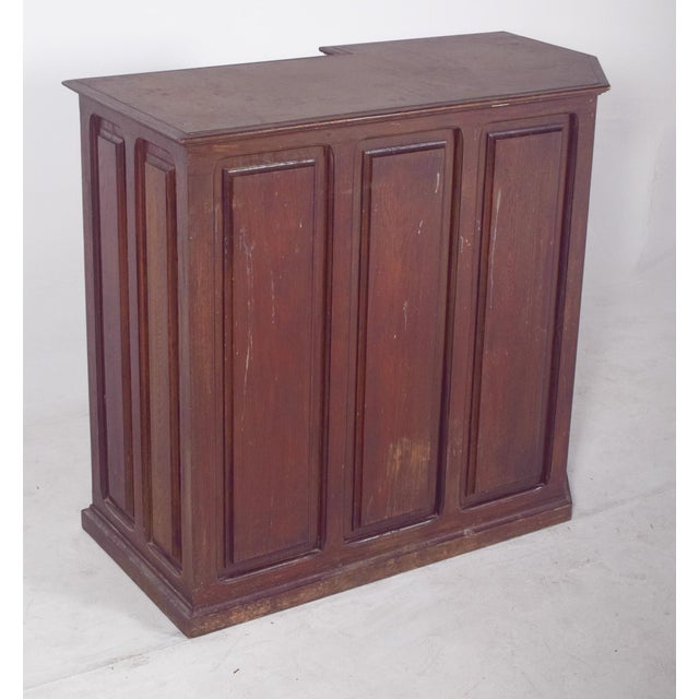 Brown Portuguese Wooden Bar Cabinet, 1970s For Sale - Image 8 of 9