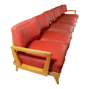 Extra Long Mid Century Modular 6-Seat Sofa