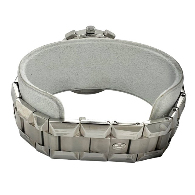 1990s Concord La Scala Chronograph Watch Stainless Steel 38 Mm For Sale In New York - Image 6 of 8