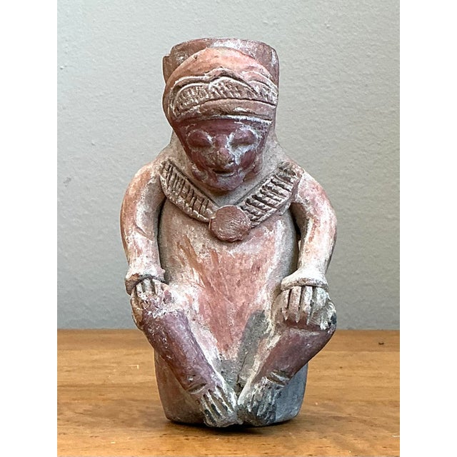 Mid 20th Century Vintage Pre Columbian Figure For Sale - Image 5 of 12