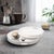 White White Lacquer Round Wood Tray Set For Sale - Image 8 of 11