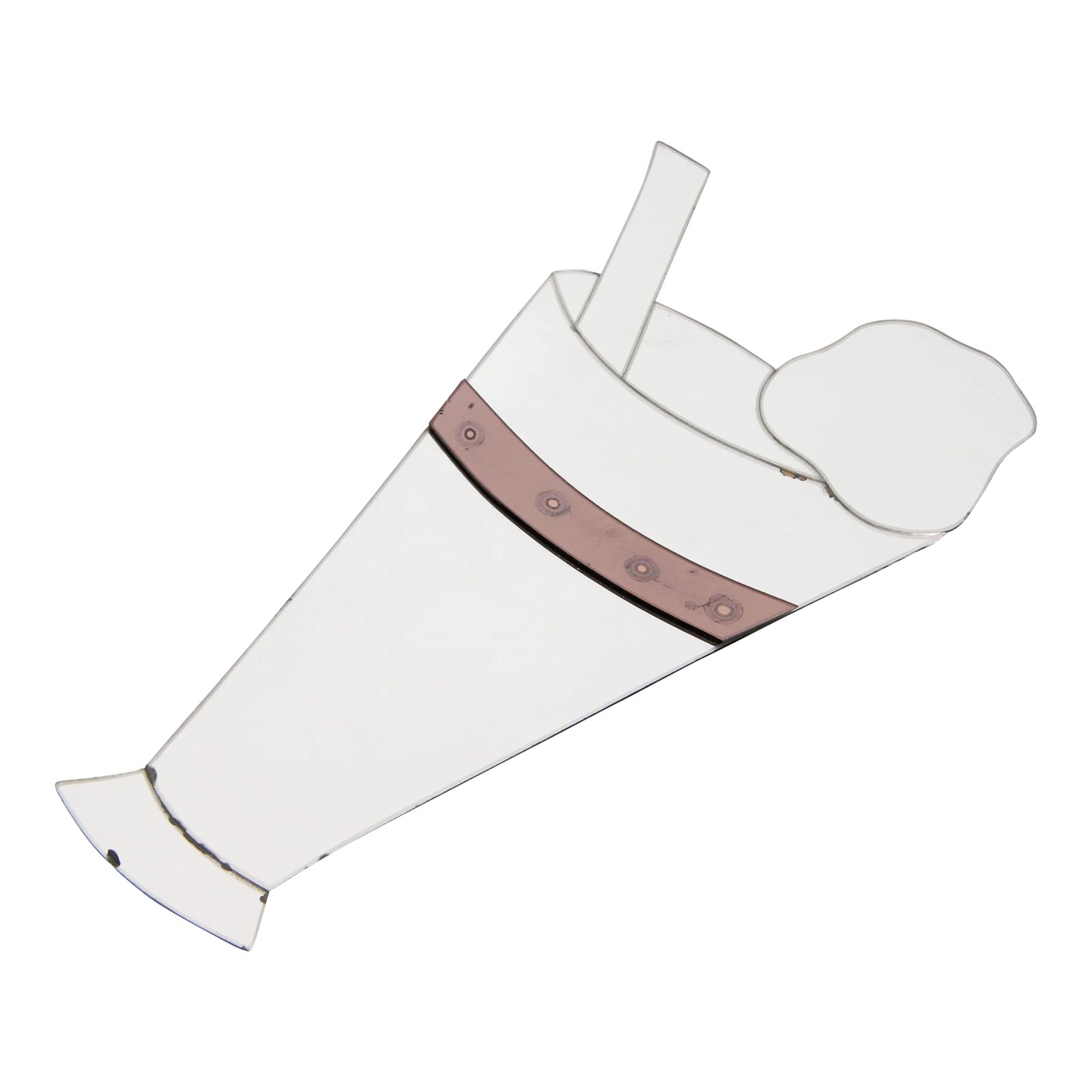 Vintage 1970's Pop Art Ice Cream Float Figural Wall Mirror