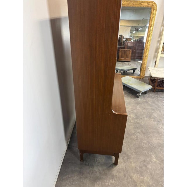 Vintage Mahogany Bookcase by Jacques Auville For Sale - Image 4 of 5
