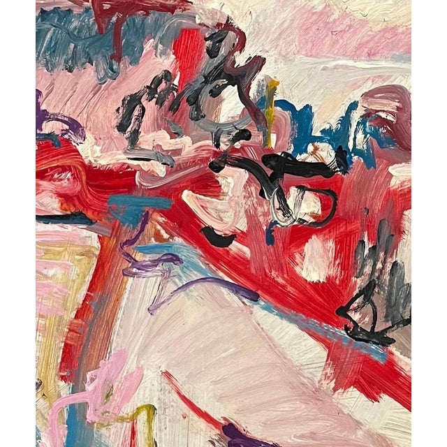 Jean Krille, Landscape 140, Oil on Masonite For Sale - Image 6 of 13