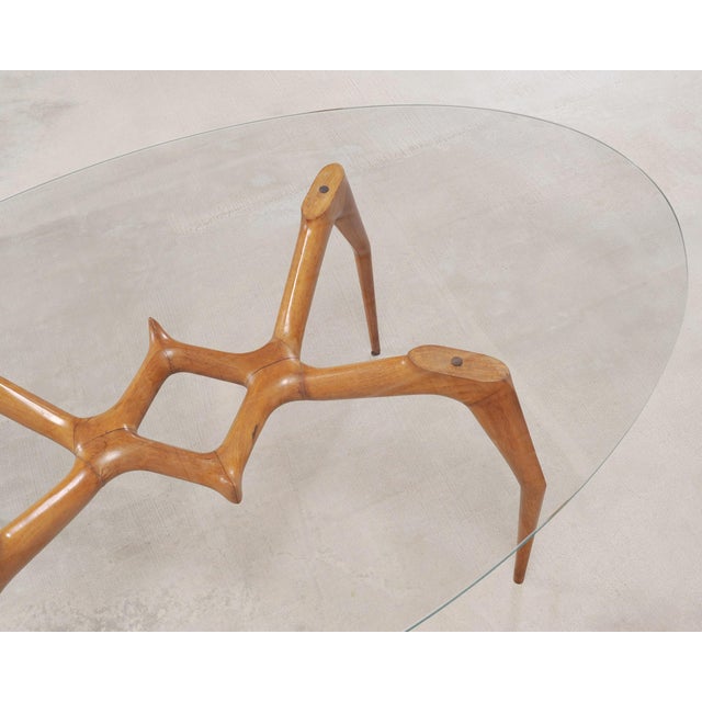 Ico Parisi Style Italian Walnut Spider Leg Dining Table For Sale - Image 10 of 18
