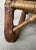 Mid 20th Century Vintage Woven Rattan and Leather Field Chair For Sale - Image 5 of 10