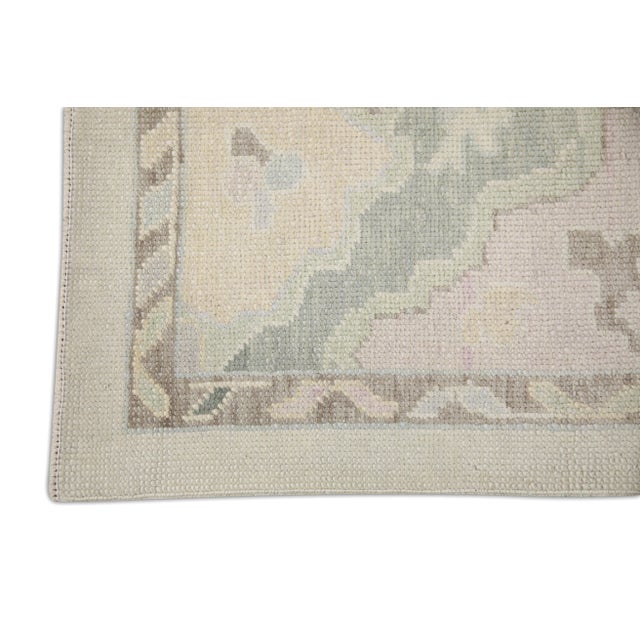 Modern Turkish Oushak Rug 8'1" x 9'11" For Sale - Image 4 of 7