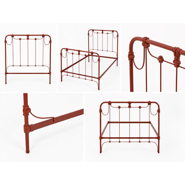 Late 1800 Full Size bedframe. Aesthetic Style: It features a classic spindle design with elegant curves and decorative...
