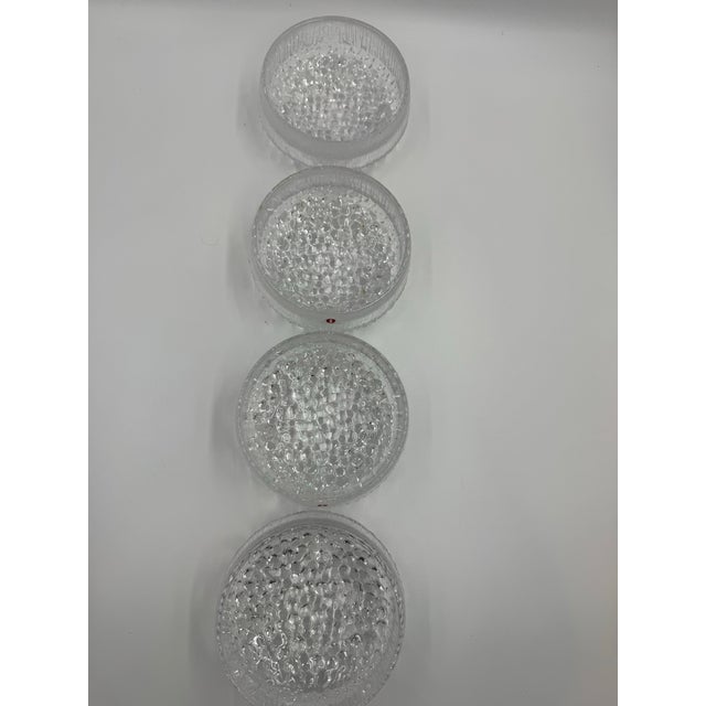 Mid-Century Modern Set of 4 Iittala Ultima Thule Glass Dessert Bowls by Tapio Wirkkala – Made in Finland For Sale - Image 3 of 10