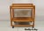 Vintage Mid Century Danish Modern Teak 2 Tier Rolling Bar Cart Server Table For Sale - Image 13 of 13