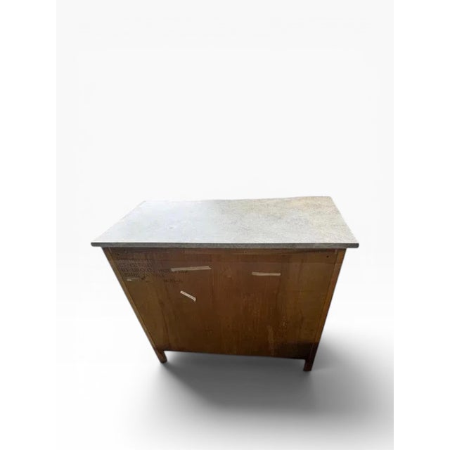 Drexel Heritage Neoclassical Hand-Painted Chest With Faux Marble Top For Sale In Boston - Image 6 of 17
