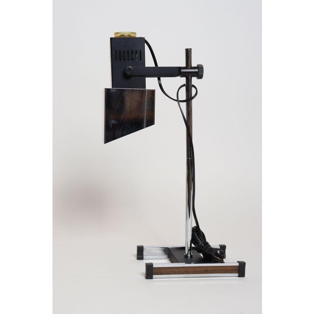 Robert Sonneman Vintage Chrome Adjustable Table Lamp With Articulating Shade by Robert Sonneman For Sale - Image 4 of 18