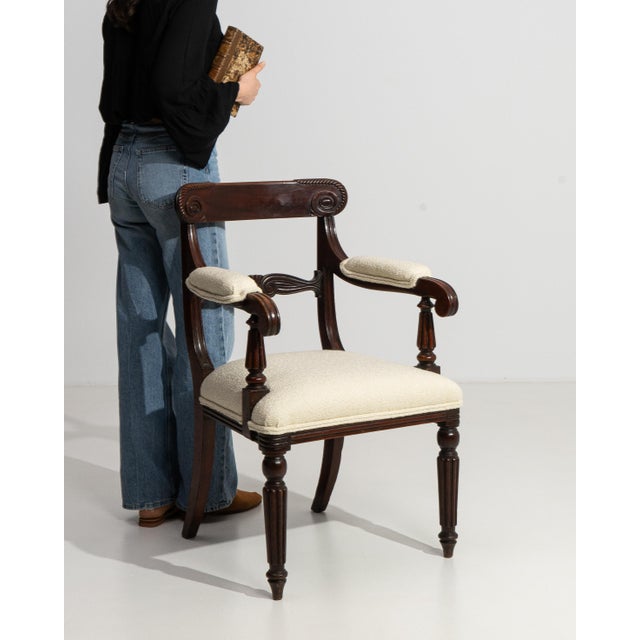 19th Century William IV Carver Armchair With Upholstered Seat & Arms For Sale - Image 15 of 16