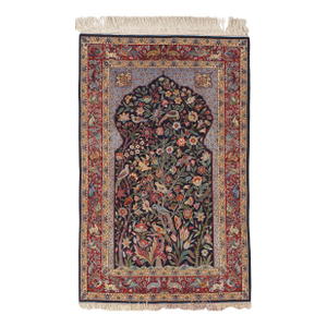 Vintage Hand-Knotted Persian Isfahan Rug 3'6" X 5'7"