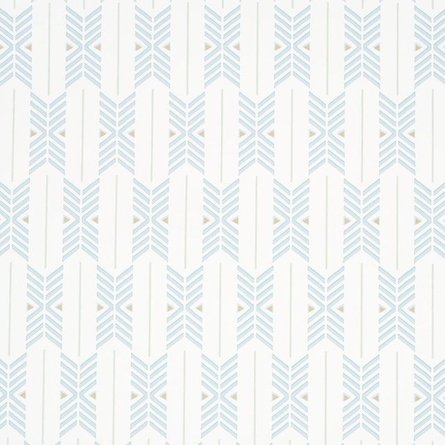 SAMPLE - Schumacher X A Rum Fellow Quiver Wallpaper In Haze For Sale