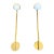 Visual Comfort Pedra Alabaster & Antique Brass 26 Inch Led Wall Sconces - Pair For Sale