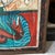 Red Large Antique 28" Eastern Orthodox Folk Art Icon - St. George & Dragon - 2" Wood Slab For Sale - Image 8 of 12
