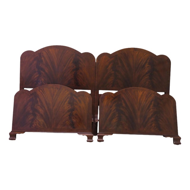 Art Deco Twin Double Bed, 1920 For Sale