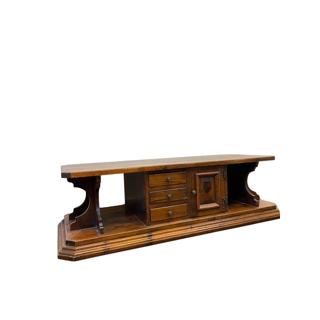 French Provençal Wooden Coffee Table, 1950s For Sale - Image 6 of 7