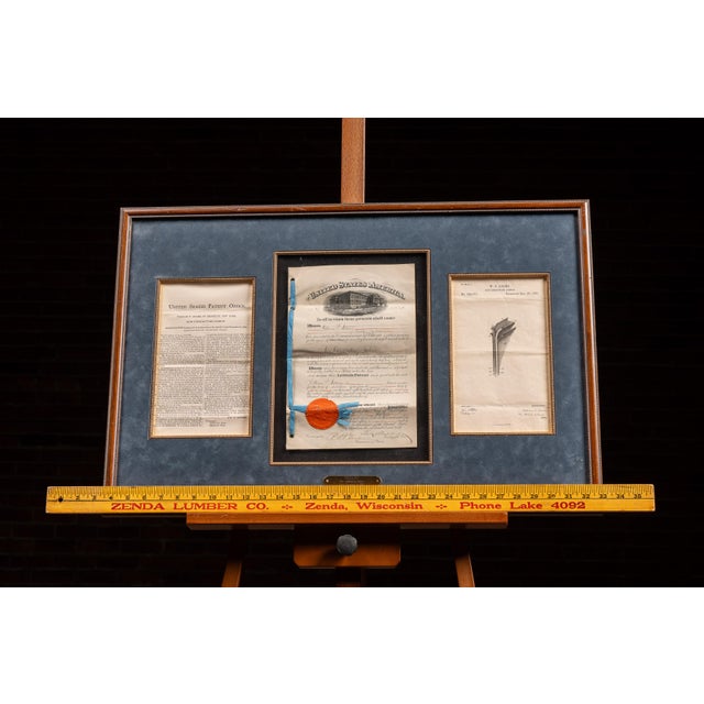 Wood 1885 William P Adams Non Conducting Fabrics Patent For Sale - Image 7 of 7