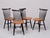Spindle Back Dining Chairs from Maison Regain, Holland, 1960s, Set of 4 For Sale - Image 13 of 13