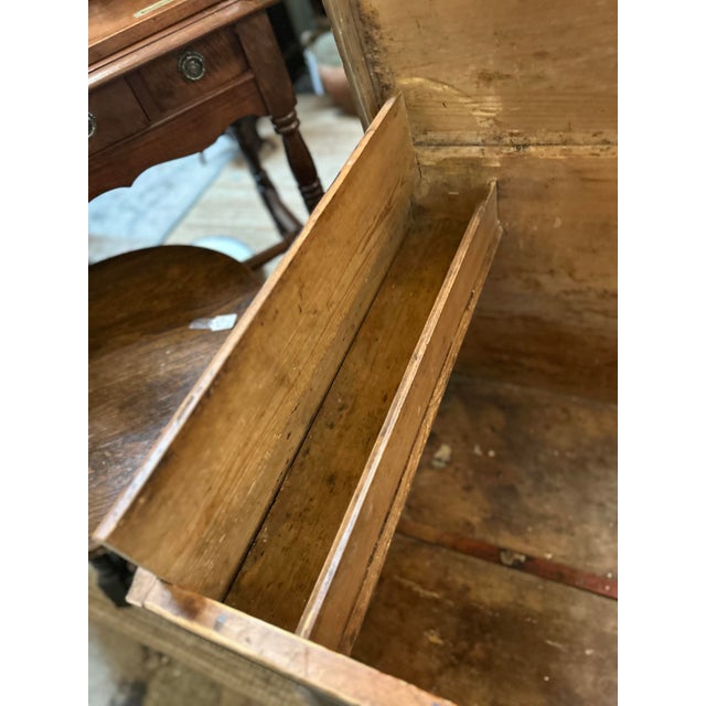 Antique English Pine Blanket Chest For Sale - Image 10 of 10