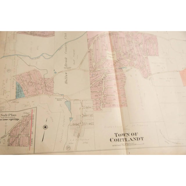 Vintage Hopkins Map of Town of Cortlandt For Sale - Image 4 of 6