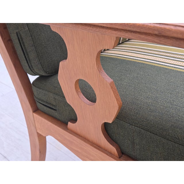 Vintage Danish Three-Seater Sofa in Green Furniture Wool, 1970s For Sale - Image 18 of 18