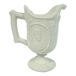 Late 19th Century Princess Louise Pink Milk Glass Jug
