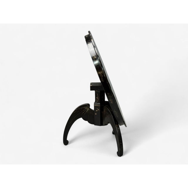 Chinese Export, Ebonized Wood, Mother-of-Pearl, Center Table, China, 1900 For Sale - Image 4 of 18