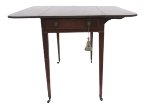 English Mahogany Pembroke Table Drop Leaf