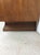 Wood Mid Century Modern Two Drawer Nightstand With Unique Brass Hardware For Sale - Image 7 of 16