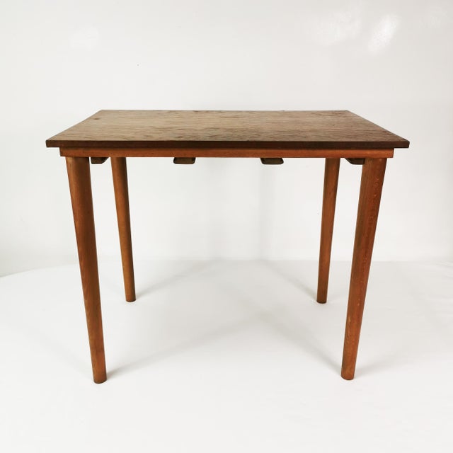 Mid-Century Modern Folding Tables by P. Hundevad, 1960s, Set of 4 For Sale - Image 10 of 11