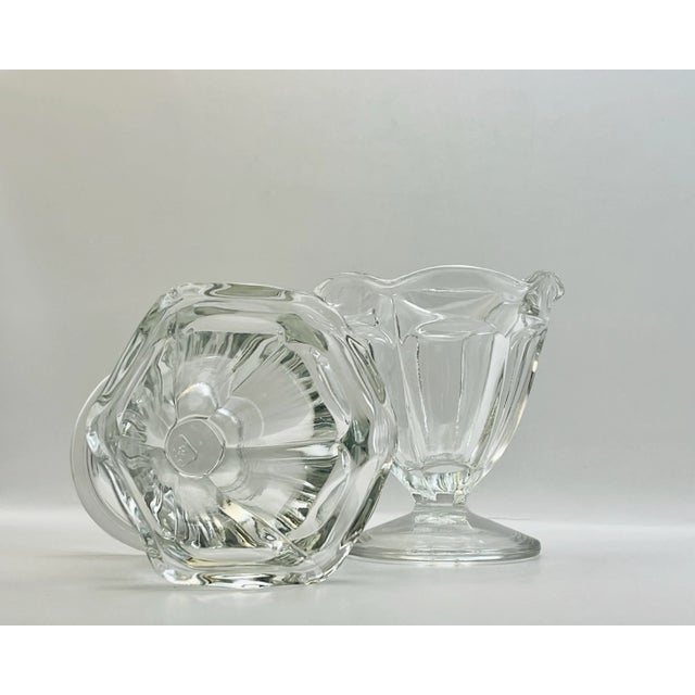 Anchor Hocking Vintage Clear Parfait Glasses- A Pair For Sale - Image 4 of 6