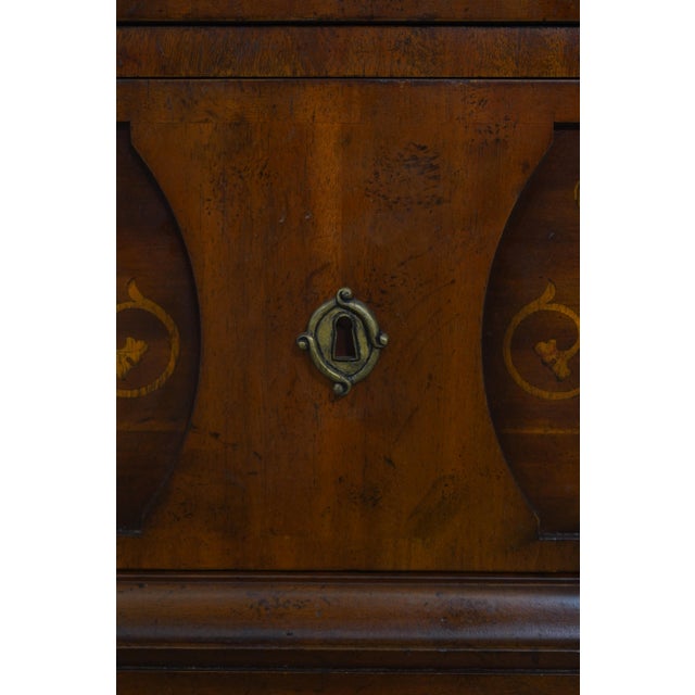 Wood Maitland Smith Italian Neoclassical Style Inlaid Chest For Sale - Image 7 of 18