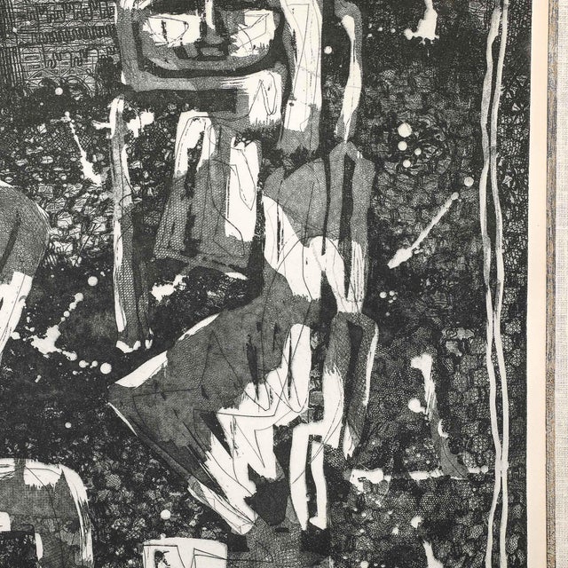 Louise Nevelson Mid-Century Etching Entitled "One Ancient Figure" Edition Artist's Proof Signed For Sale - Image 9 of 14