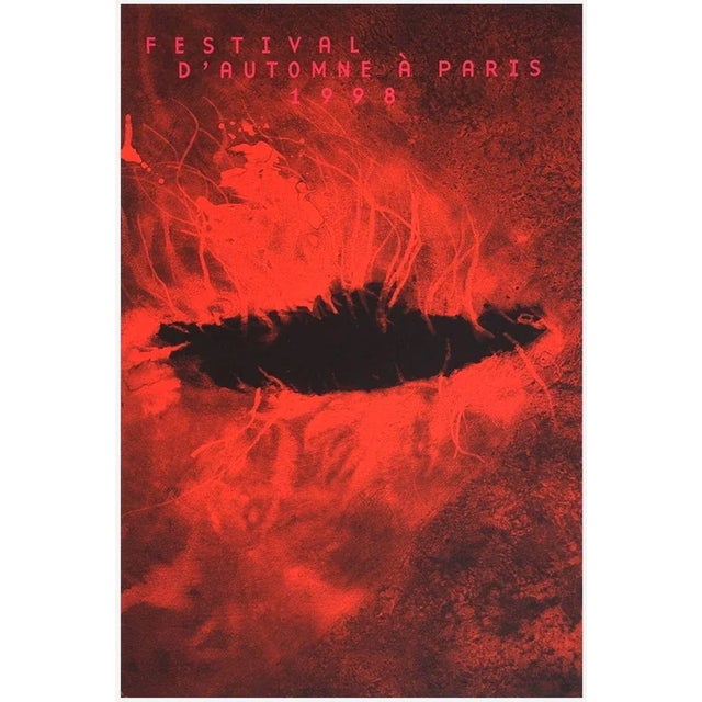 Anish KAPOOR (after) FESTIVAL D'AUTOMNE 1998 1998 original screenprint poster on BFK Rives vellum paper unsigned and not...