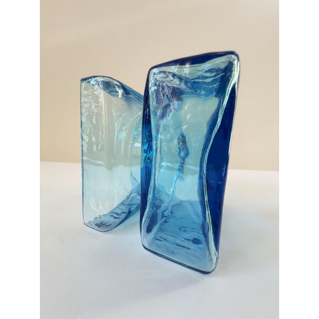 Aqua Blue Pala Glass Vase by Helena Tynell for Riihimäen Lasi, Finland, 1964 For Sale - Image 3 of 18