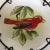 Expressionism Hand Painted Birds on Porcelain Plates in Floral Pattern Wire Frame - Set of 3 For Sale - Image 3 of 13