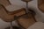 Beautiful set of six space age dining chairs, presumed French production, circa 1970s. The chairs feature sculptural dark...