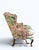 Traditional Antique William & Mary Wingback Armchair in Chinoiserie Botanical Upholstery For Sale - Image 3 of 6